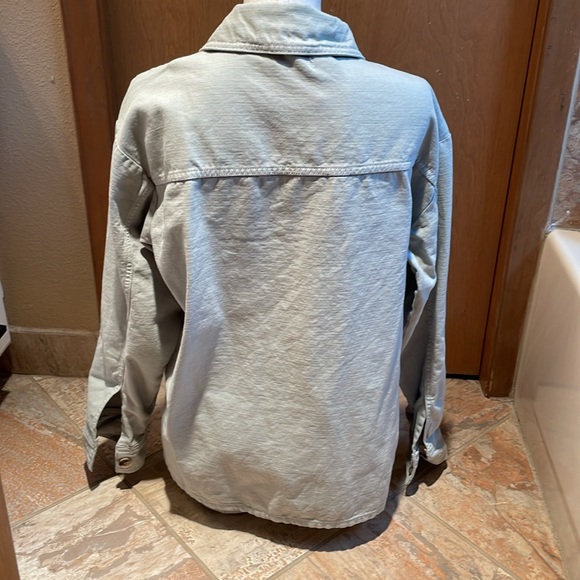 NWT Topshop Topshop oversized lightweight shacket with woven label - Picture 13 of 14